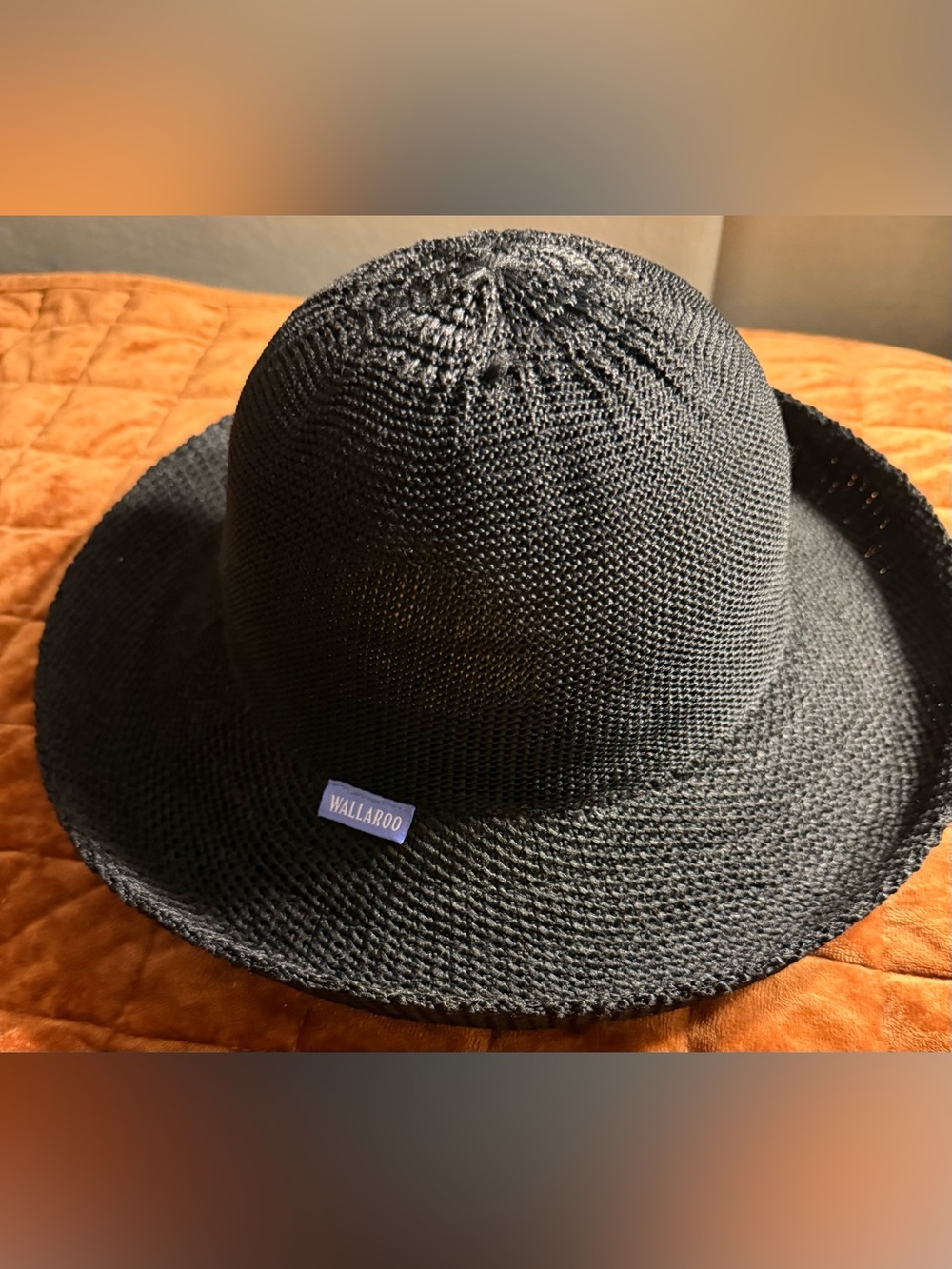 Wallaroo Black Straw Sun Hat